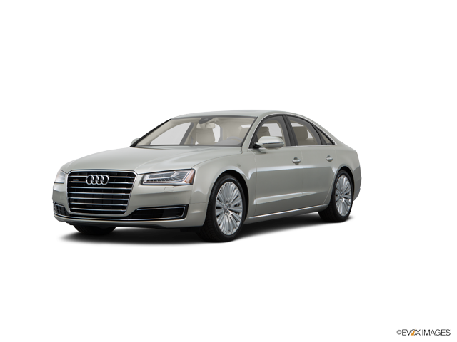 Representative 2015 Audi A8, front three-quarter view