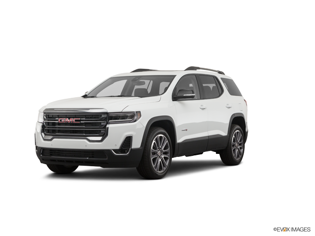 Representative 2020 GMC Acadia, front three-quarter view