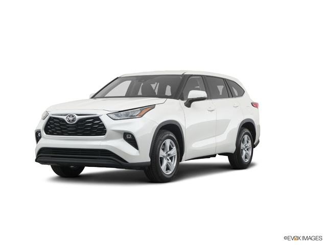 Representative 2020 Toyota Highlander, front three-quarter view