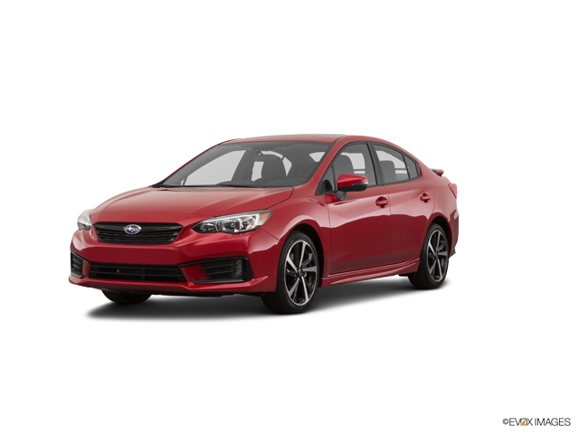 Representative 2021 Subaru Impreza, front three-quarter view