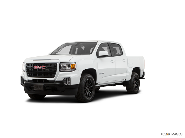 Representative 2021 GMC Canyon, front three-quarter view