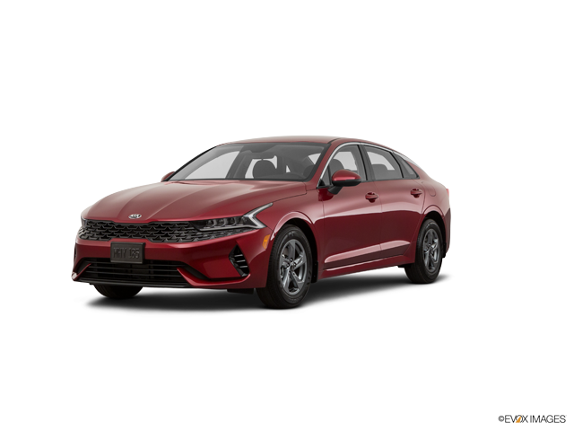 Representative 2021 Kia K5, front three-quarter view