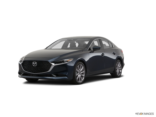 Representative 2021 Mazda Mazda3, front three-quarter view