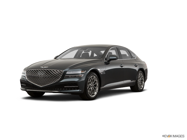 Representative 2021 Genesis G80, front three-quarter view