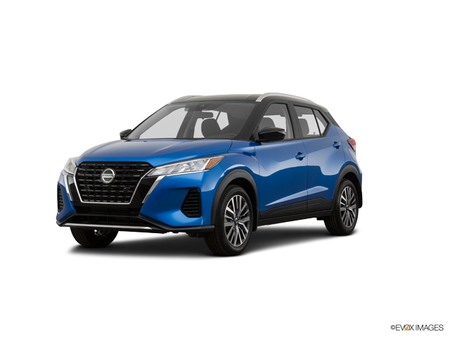 Representative 2021 Nissan Kicks, front three-quarter view