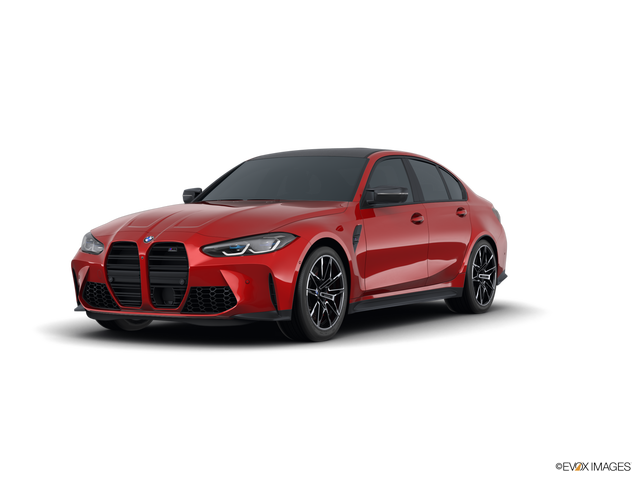Representative 2021 BMW M3, front three-quarter view