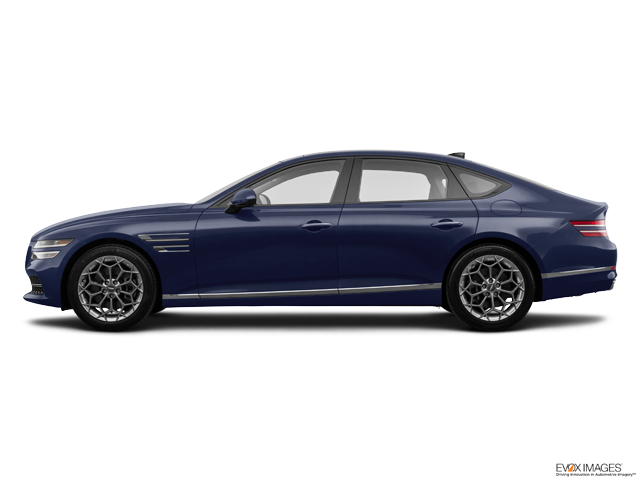 Representative 2023 Genesis G80, front three-quarter view
