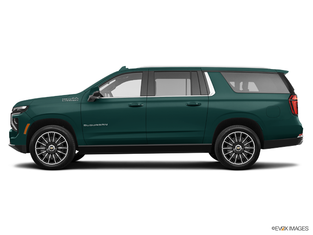 Representative 2025 Chevrolet Suburban, front three-quarter view