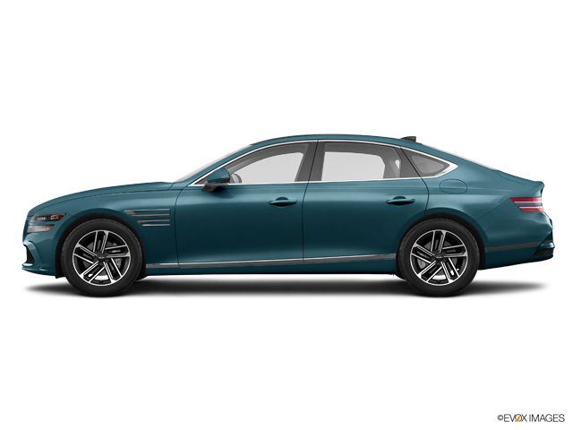 Representative 2025 Genesis G80, front three-quarter view