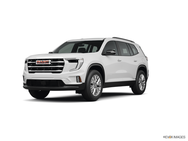 Representative 2025 GMC Acadia, front three-quarter view