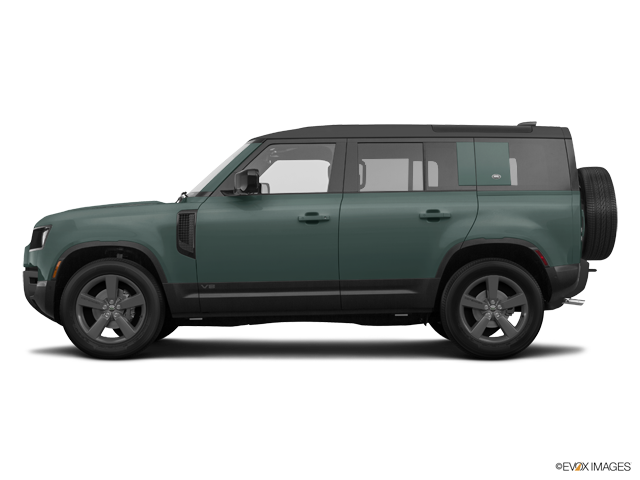 Representative 2026 Land Rover Defender 110, front three-quarter view