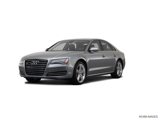 Representative 2012 Audi A8, front three-quarter view